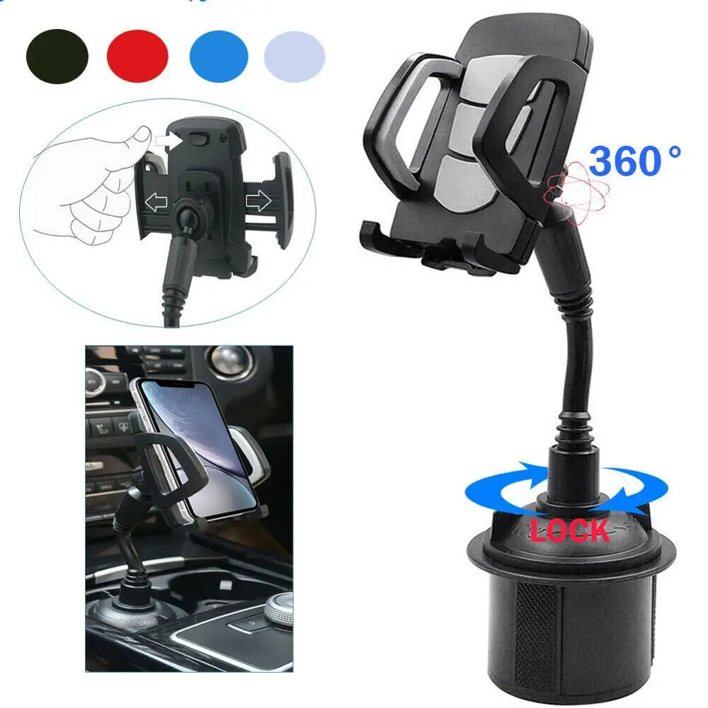 

Универсальный держатель на 360 °, регулируемое автомобильное крепление с гусиной шеей, колыбель для сотового телефона, GPS, с одной кнопкой, бы...