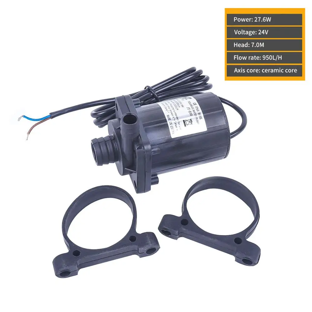 24V 27.6W Мини 12V 24V 1000Lm3/ч мульти-Функция бесщеточный высокая Температура Водонепроницаемый погружной насос для сада воды - Напряжение: 24V 27.6W