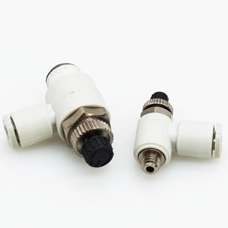 Регулятор скорости цилиндра SMC типа AS клапан с односенсорным фитингом L образного