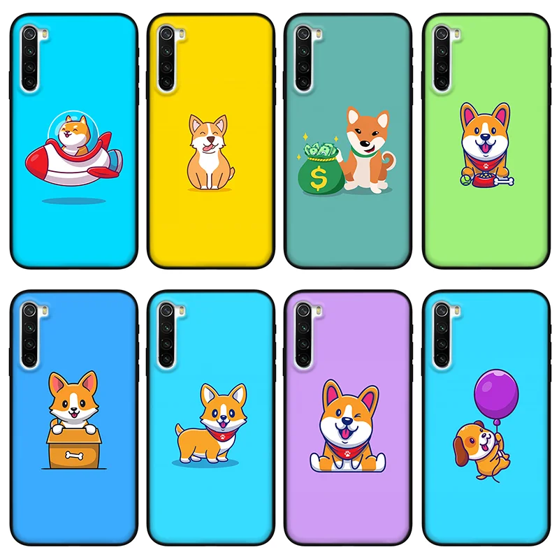 

Cute cartoon dog phone Case For Samsung Galaxy S20 A71 30s 51 10 70 20 40 20s 31 10s A7 A8 2018 black Cover