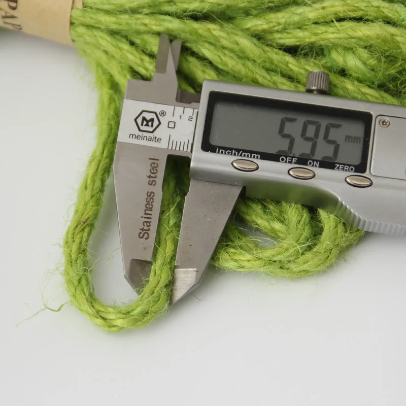 5 м/лот цветной джут 6 мм хлопковый шнур витая веревка высокая прочность ткань для