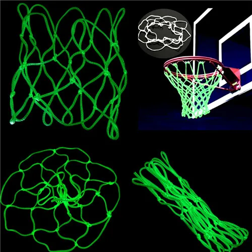 

Light Mesh Nylon Standard Hoop Outdoor Basketball Net Shooting Training Luminous Backboard Rim Ball Basketball Net Glowing
