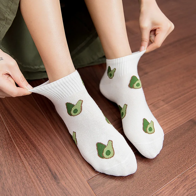 

Women Cotton Cartoon Fruit Ankle Socks Summer Fashion Styles Breathable Cute Socks Casual Soft Girls Short Socks Meias Sokken