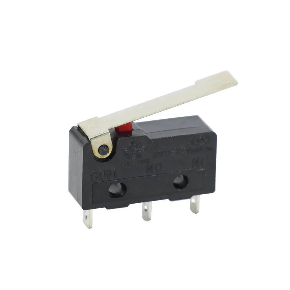 5 PCS Mini Micro Limit Switch NO NC 3 Pins PCB Terminals SPDT 5A 125V 250V 29mm Roller Arc lever Snap Action Push Microswitches |