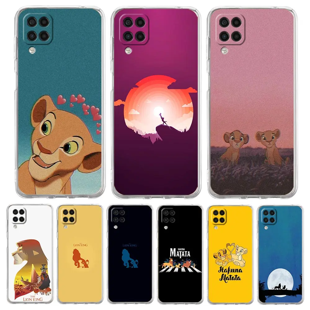 

Disney Cartoon Animation The Lion King Transparent Soft Case For Samsung Galaxy A51 A12 A52 4G A71 A32 A02S A72 A42 5G A02 Cover