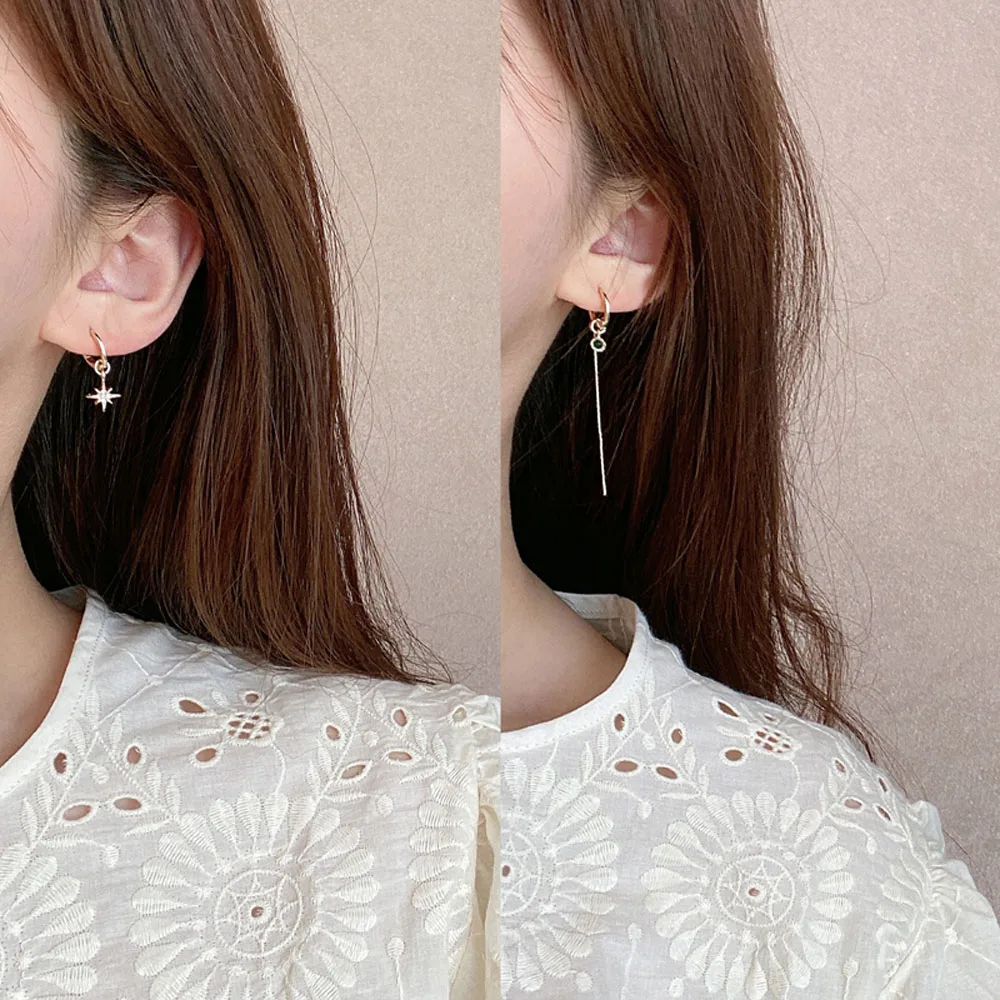 

Hip Hop Rock 2021 New Earrings Creative Contracted Cold Wind Ear ring Long Earrings Women Jewelry Gifts