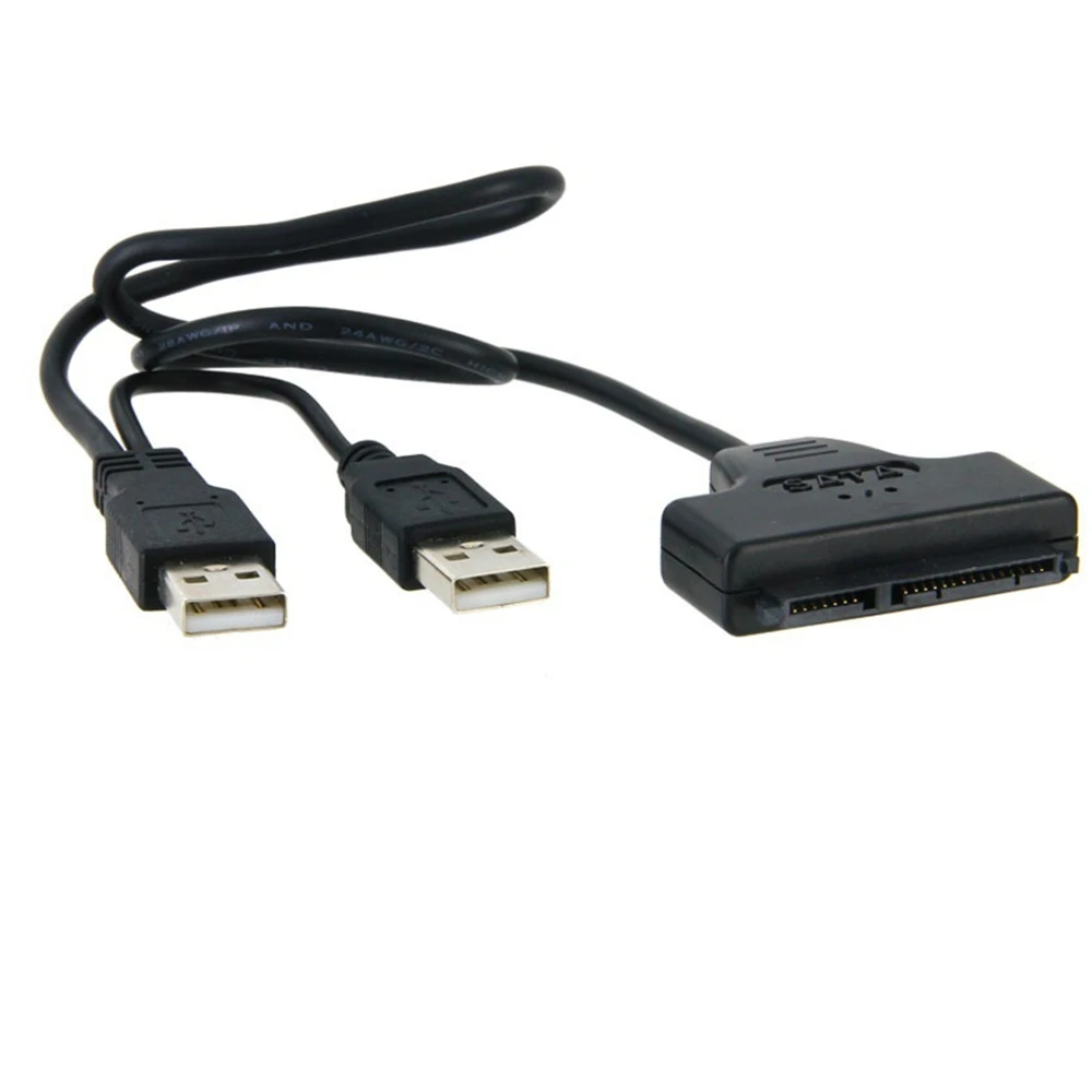 Горячая SATA к USB 2 0 7 15 22pin кабели адаптера внешняя мощность для 5 ''Ssd Hdd жесткий