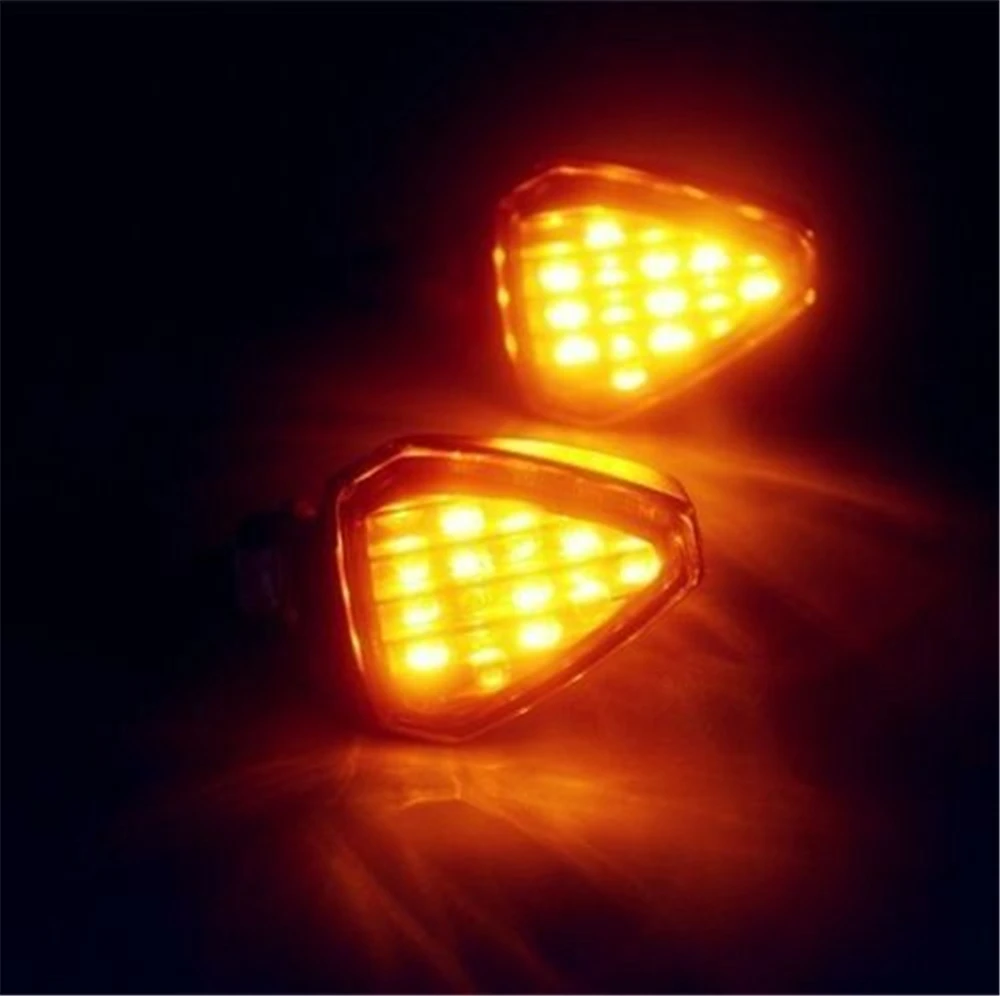 

LED Motorcycle Newest Universal Triangle Amber Turn Signal Indicators Lights