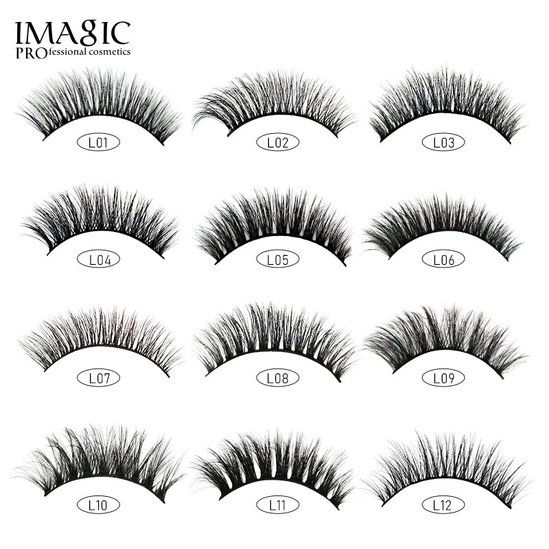 

10PCS 3D False Eyelashes Cotton Soft Stem Natural Simulation Thick Curl Eyelashes Extension Faux Cils Wholesale Makeup Tools