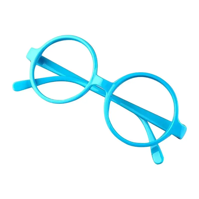 Милые детские круглые очки в стиле ретро оправа без линз карамельный цвет