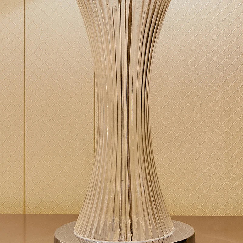 Хрустальная настольная лампа для спальни прикроватная роскошная стеклянная