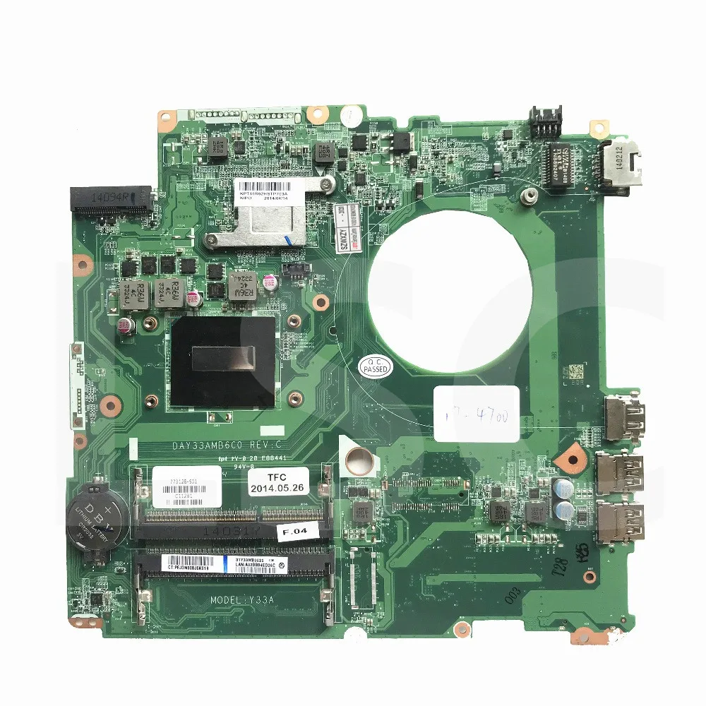 СОП 17 3 &quotдюймов для HP Envy 17-K 17T-K M7-K010DX материнская плата портативного компьютера с