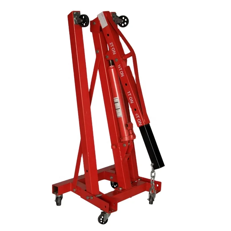 

Mini car engine lifting folding Crane Portable small pickup folding boom truck lifting crane