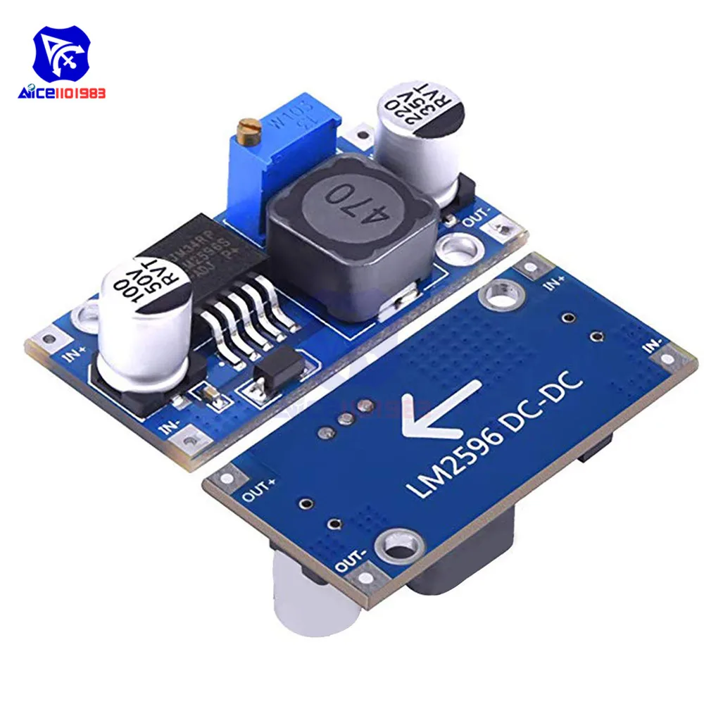 Diymore LM2596S DC 3 2 40 В до 1 25 35 в 3A Регулируемый понижающий преобразователь модуль