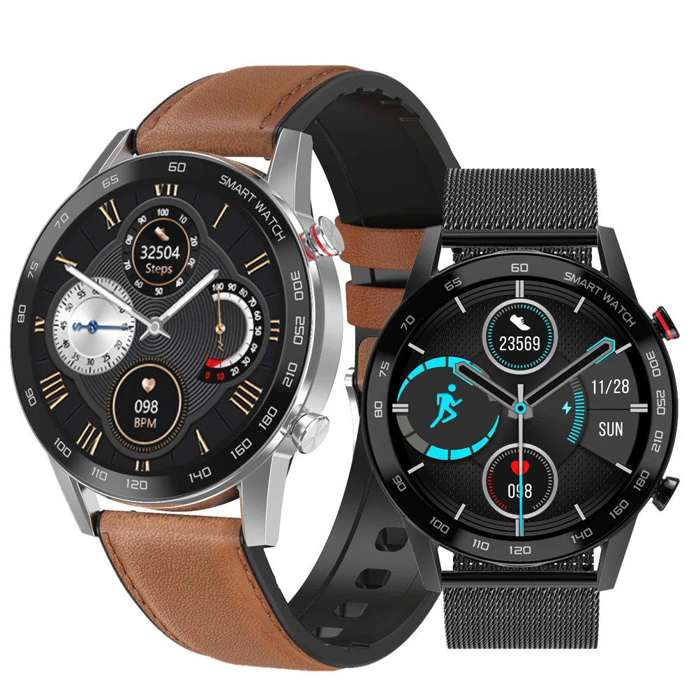 

Business Men Smart Watch DT95 1.3" 360*360 Display Bluetooth Call ECG Heart Rate IP68 Waterproof Smartwatch For IOS Android
