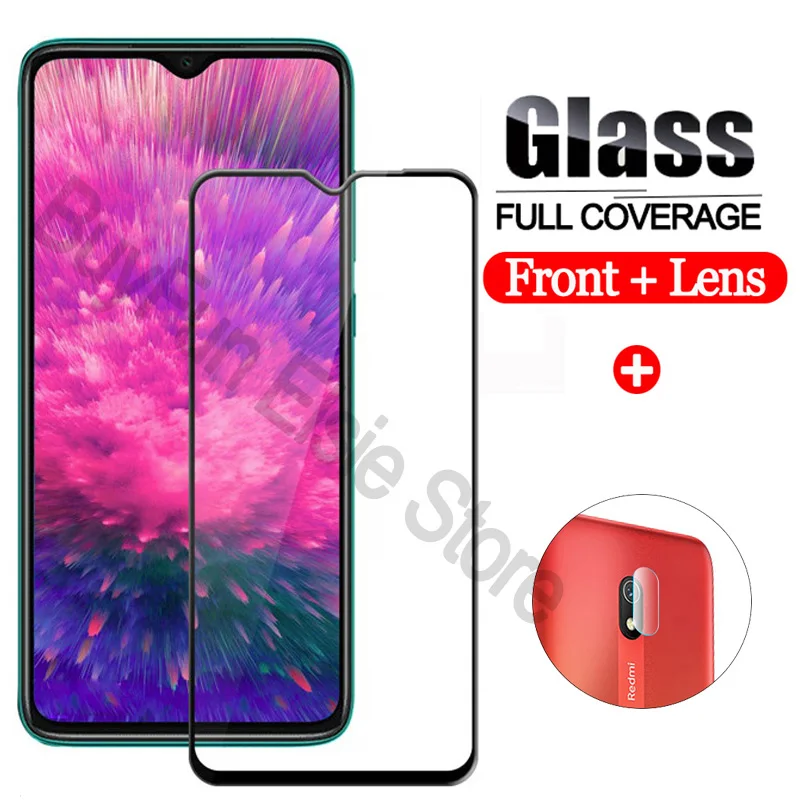 2 в 1 защита для экрана Redmi Note 8T 8 8A камера Закаленное стекло Защитная пленка Xiaomi 7 7A