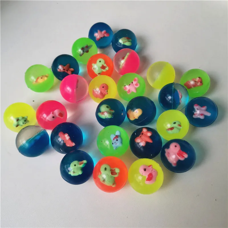 

Rubber Bouncy ball toy ball child elastic Cartoon Animals Ball kids of pinball bouncy toys for kids Outdoor Game 5pcs 42mm