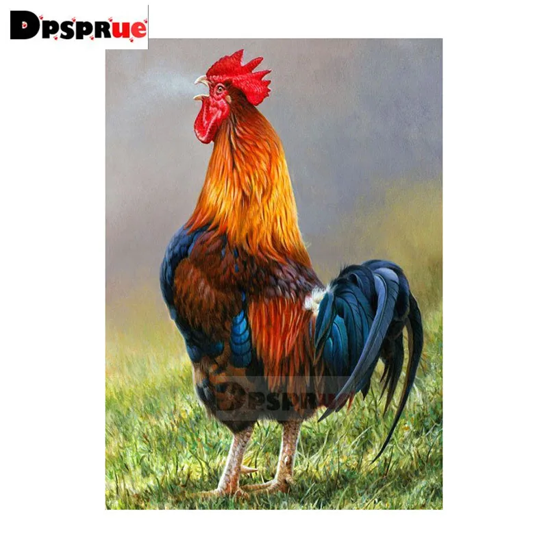 Полноразмерная/круглая алмазная живопись Dpsprue вышивка крестиком 3D с животными