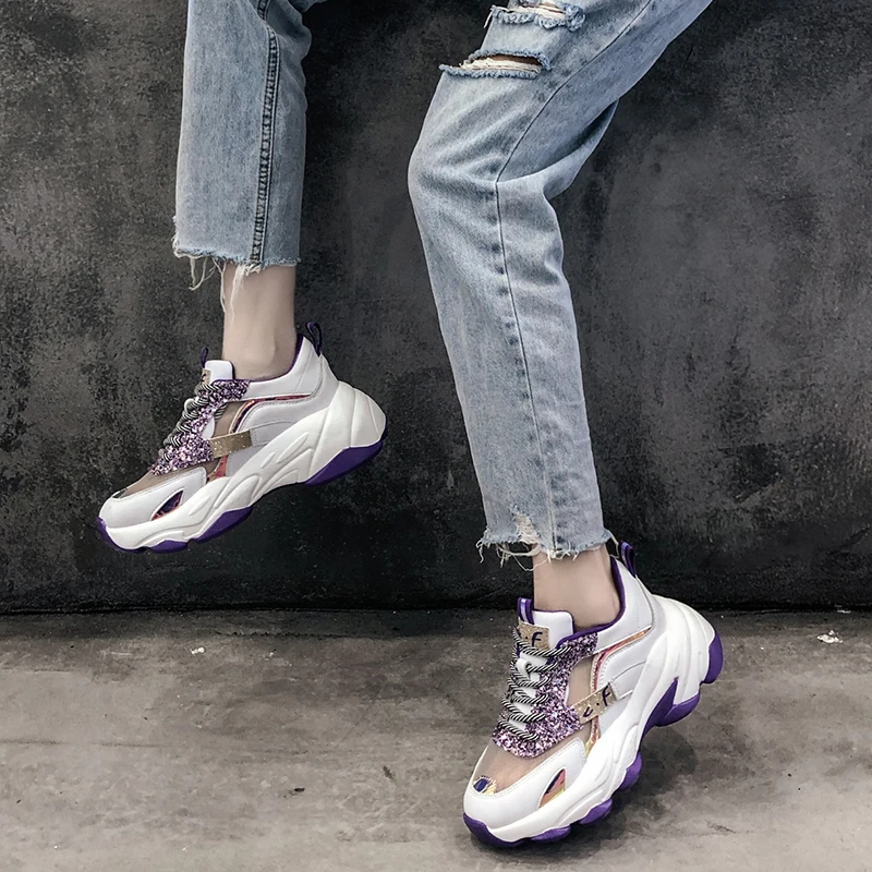 

New Chunky Sneakers Women Breathable Shoes