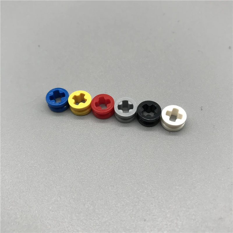 

100PCS técnica partes Bush 1/2 suave con eje agujero Semi-reducido MOC de ladrillos DIY juguetes Compatible con 4265C 32123