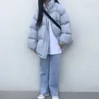 Новинка 2021, женская пуховая одежда из хлопка, зимняя свободная утепленная модная женская куртка средней длины для студентов, хлопковая одежда, пальто, парка