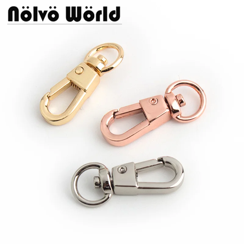 

10-50 pieces 9mm 7colors Rose gold Swivel Bolt Snap Clasp Hooks Buckle Clips DIY Accessory Metal Snap Hook