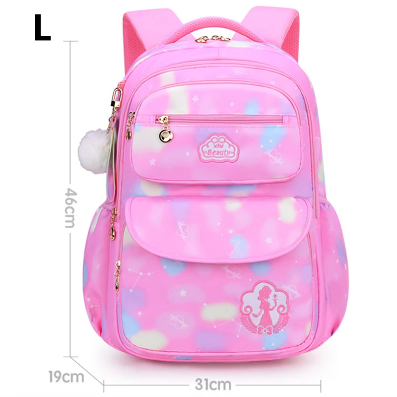 Рюкзак детский школьный, для девочек, 2 размера