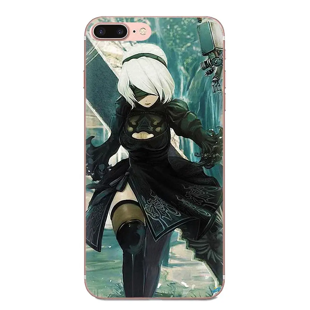 Nier Automata противоударные Чехлы для задней панели Xiaomi Redmi Note 2 3 3S 4 4A 4X 5 5A 6 6A Pro