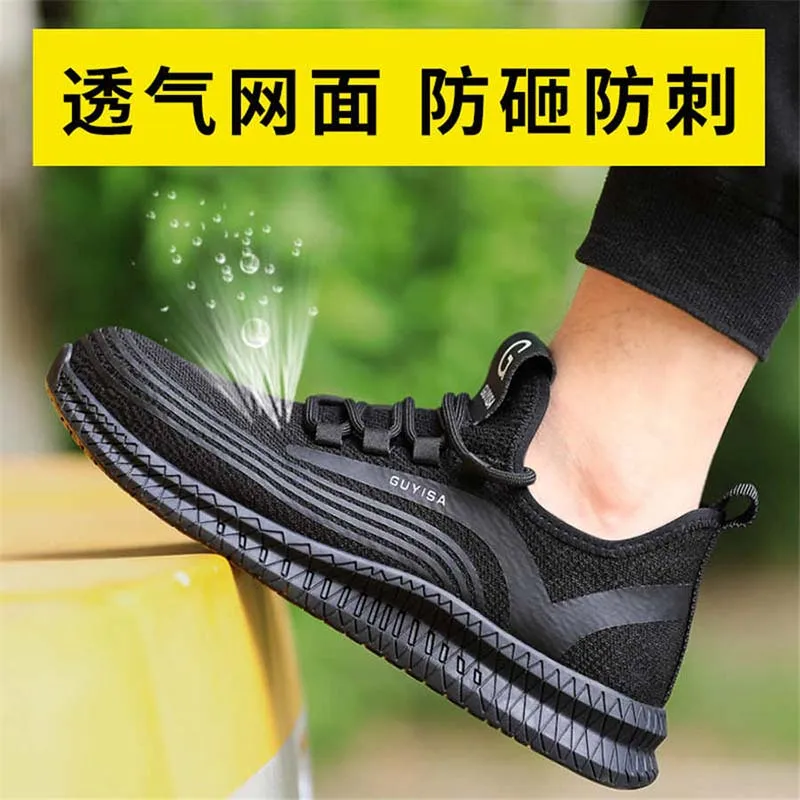 Рабочая безопасная обувь легкая сталь Toecap нестираемая обувь мужские и женские рабочие защитные ботинки дышащая мужская обувь - Цвет: Color 3