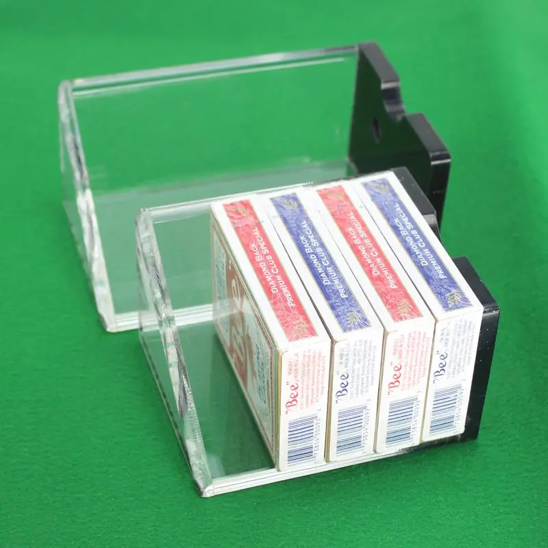 Акриловый держатель покерных карт для Техасского холдем покера/блэкджек 21 может