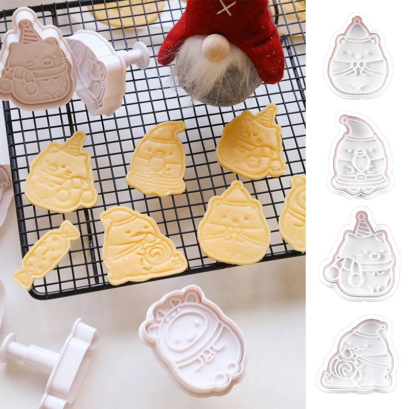 вырубки для пряников Рождественские Формы печенья набор имбиря формочки