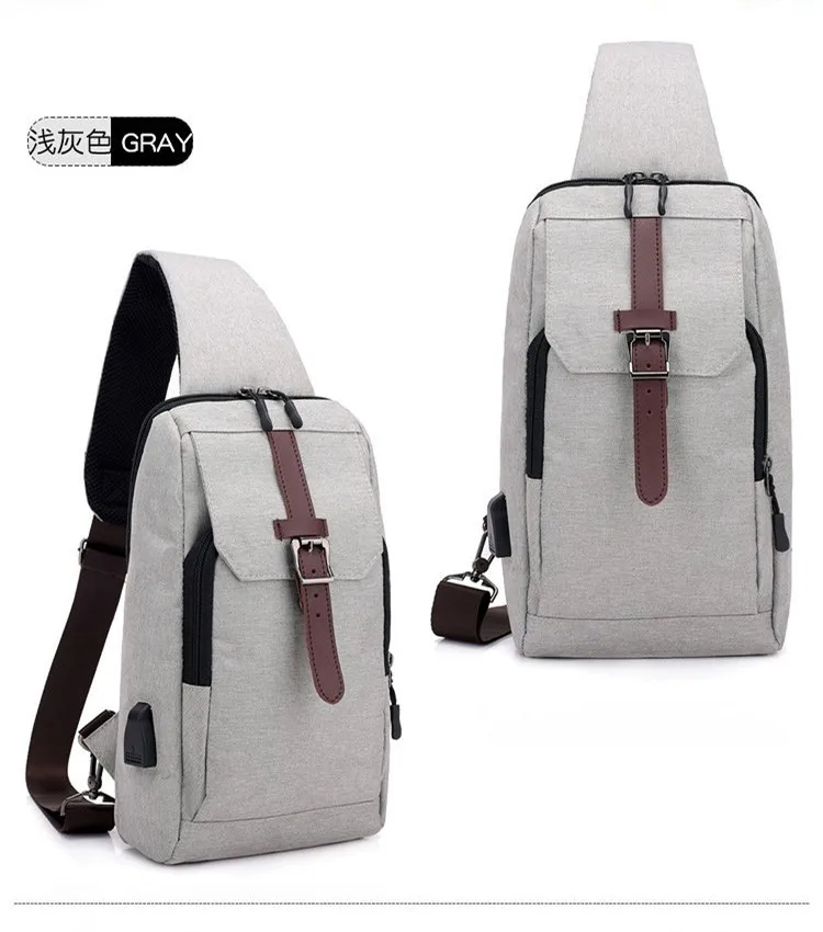 

Shoulder Bag Men's Shoulder Men Chest Pack 2020 New Style Shoulder Bag Men's Canvas Bag Sports Leisure Bag Men's