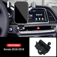 car mobile phone holder for hyundai sonata 9 2018 2019 special mounts gps stand gravity navigation bracket car accessories