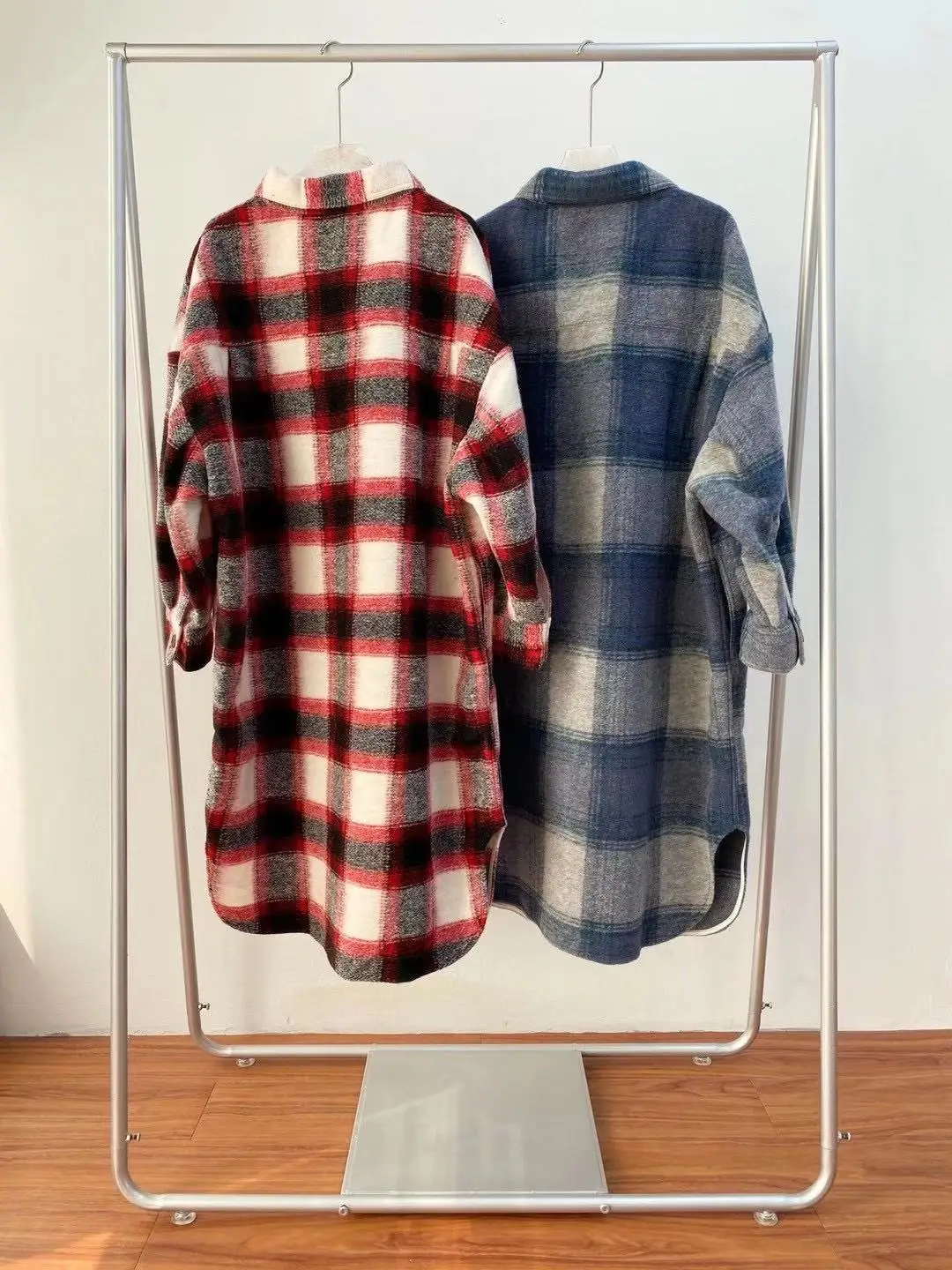 

French Chic New Autumn /Winter Single Breasted Wool Long Wool & Blends Trench Coat for Women /men