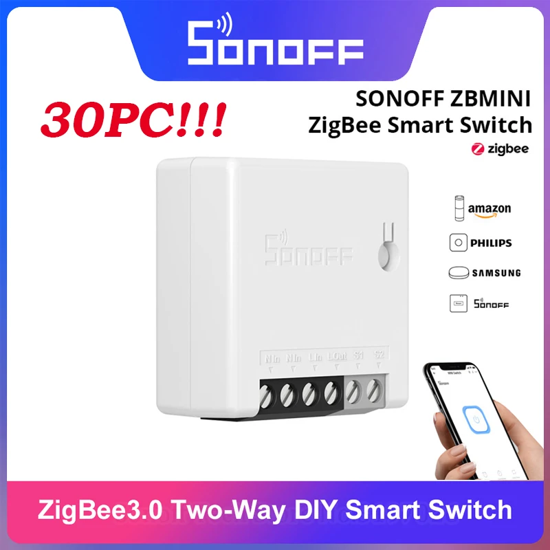  Smart Home Sonoff Zigbee Motion Sensor Zigbee Mini Smart Switch Module Wireless Remote Control Switch Sonoff Pulse