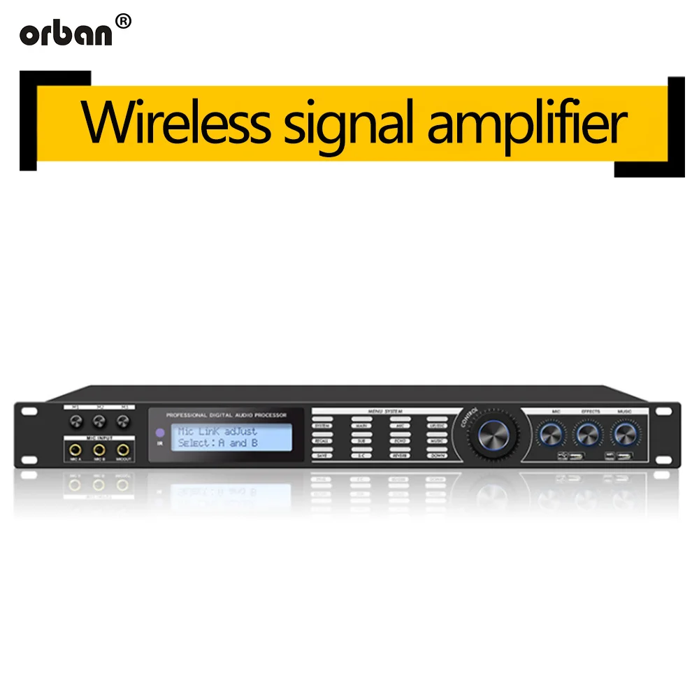 AP800 Professional Preamplifier Anti-howling Processor Reverber Equalizer KTV Audio |