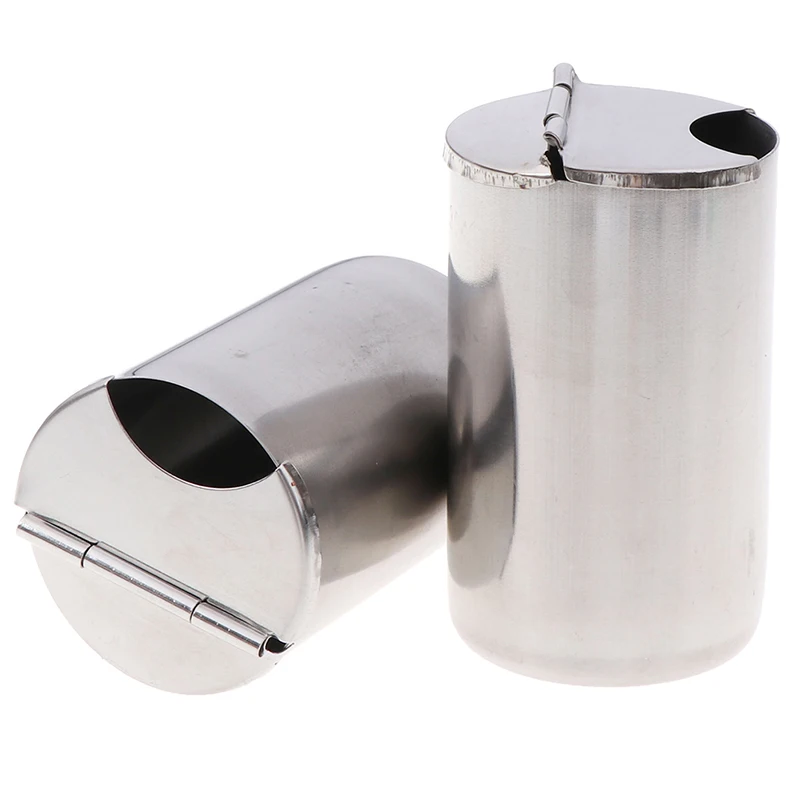

1PCS Stainless Steel Dental Medical Cotton Tank Alcohol Disinfection Container Jar Oral Cylinder Tank Holder Dental Material