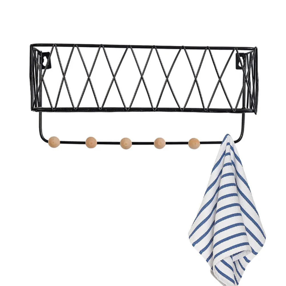 Полка для хранения косметики железная декоративная настенная полка кухни