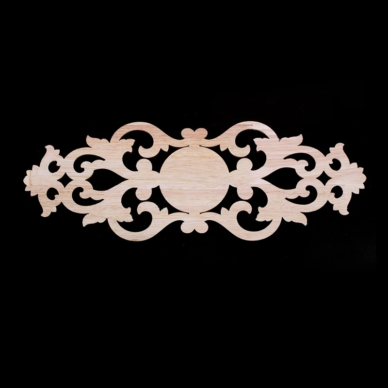 

Rubber Wood Carved Applique Retro Furniture Crafts Decor New(40*15cm)