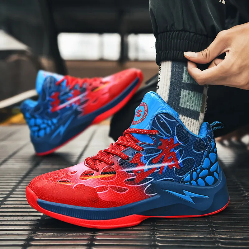 Brand Men’s Basketball Shoes Spring 2021 New Fashion Anti slip Mens Basketball Sneakers Proffessional Gym Training Shoes Men