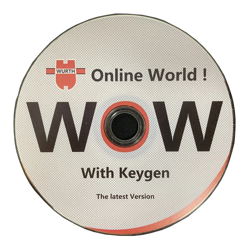 CD WOW Wurth V5.0012 V5.00.8 R2 с бесплатным генератором ключей новейший Мультиязычный для Vd Tcs