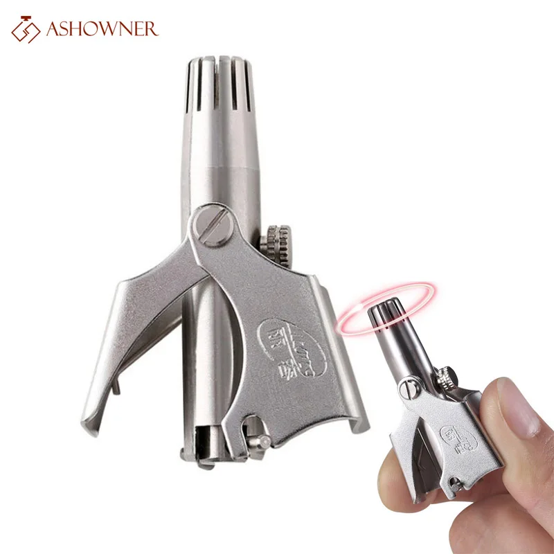 

Edieu Nose Trimmer for Men Stainless Steel Manual Trimmer for Nose Razor Shaver Washable Nose Ear Hair Trimmer Eyebrow Trimmer
