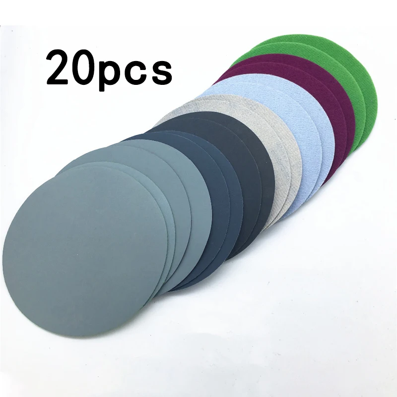 

20 шт шлифовальный диск 800-3000Grits влажные сухие шлифовальные листы полировочные колодки инструмент