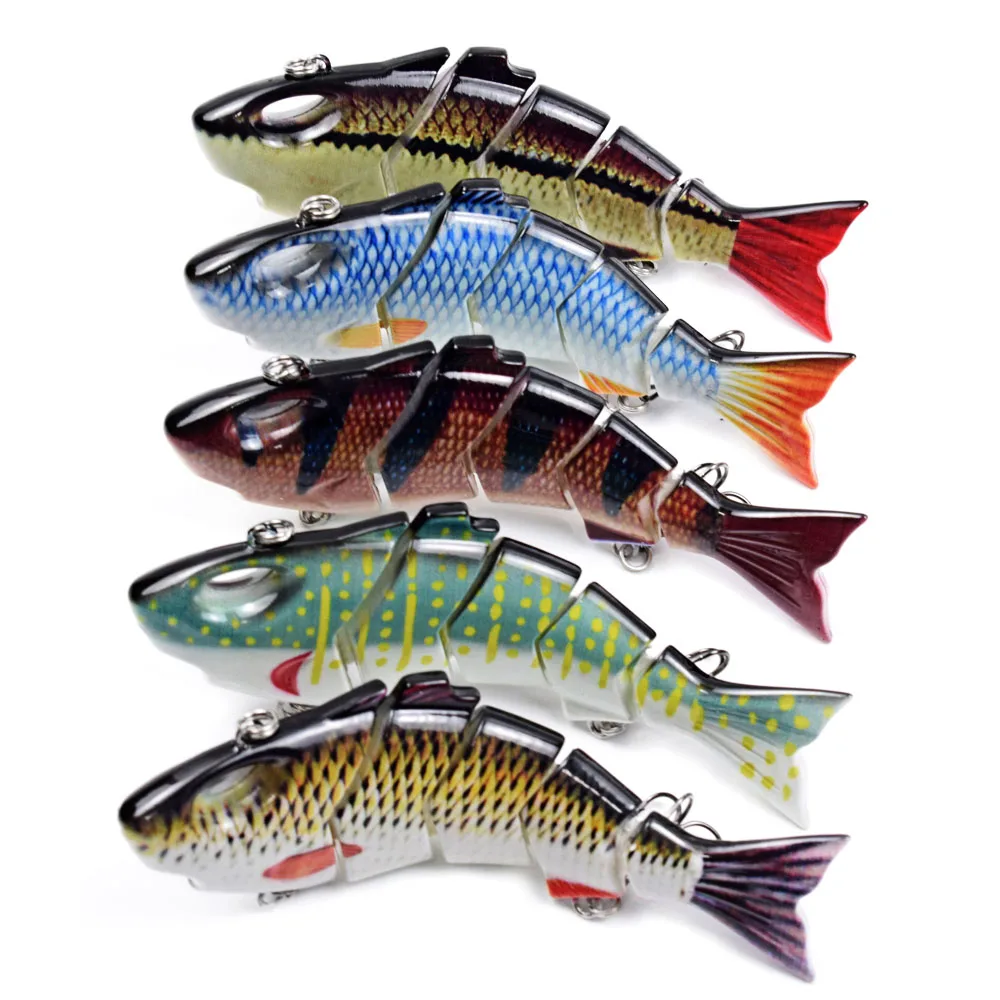 

135MM 35G VIB Jointed Swimbait Fiber Link Self Paint Top Fishing Lures For Mandarin Fish Catfish Ietaluru Punetaus Pesca Wobbler