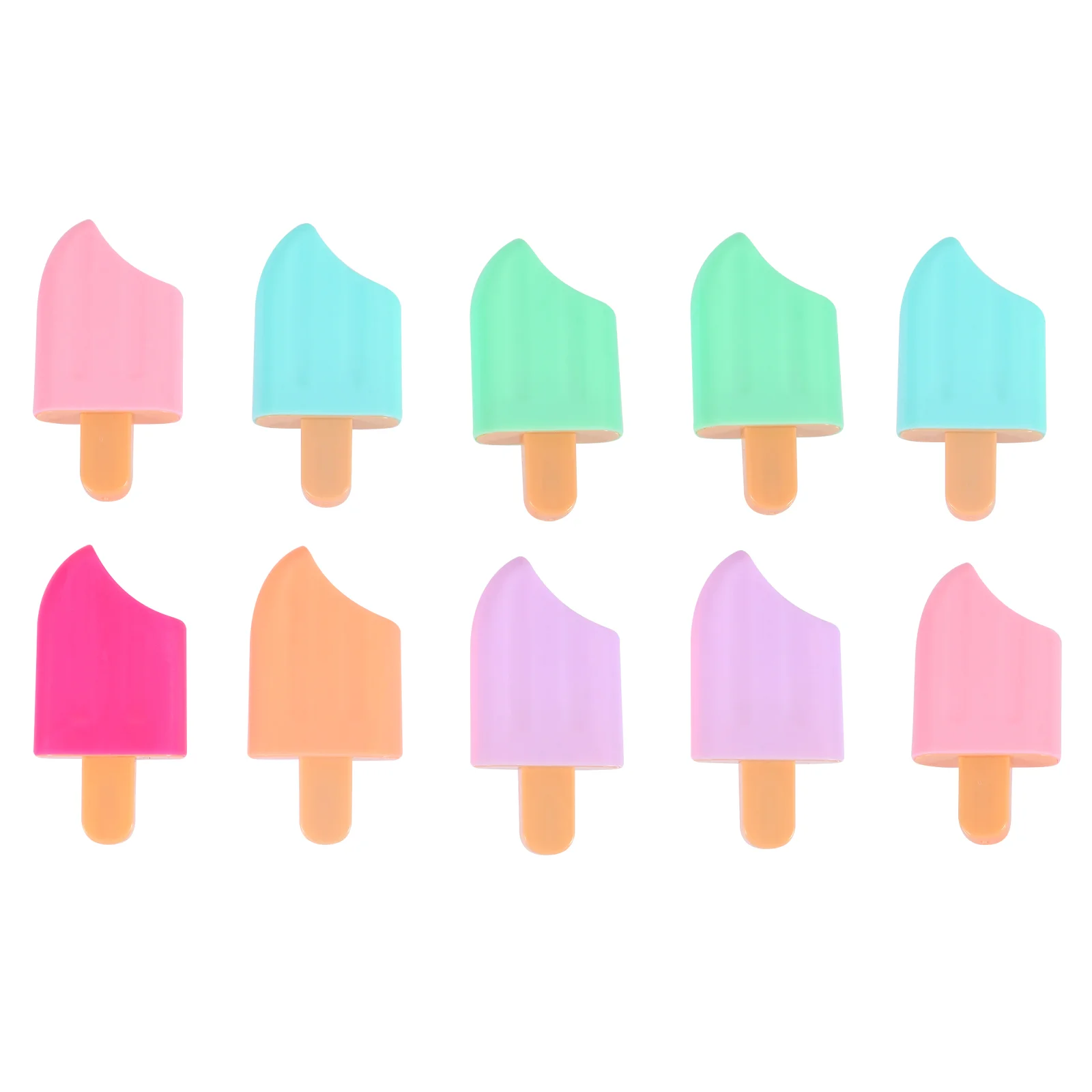 

10Pcs Highlighters Ice Highlighter School Supplies Marker Pen (Random Color)