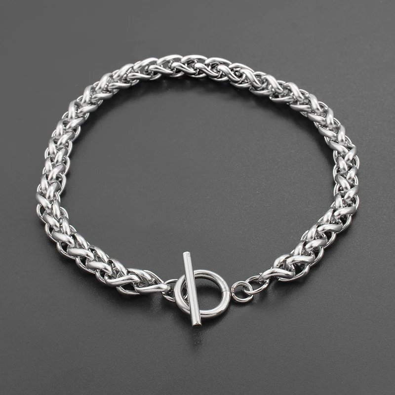 1 шт. мужской браслет из нержавеющей стали 5 мм 6 мм|Цепочки и браслеты| |