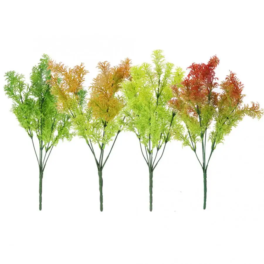 Искусственные цветы травы для дома листва свадебного декора поставки поддельные