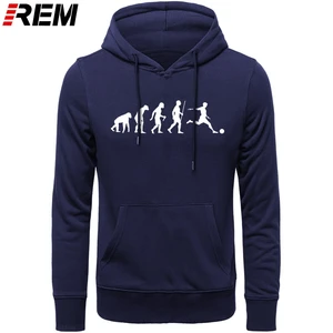 Evolution Football Ape to Human мужские хлопковые повседневные толстовки с длинным рукавом