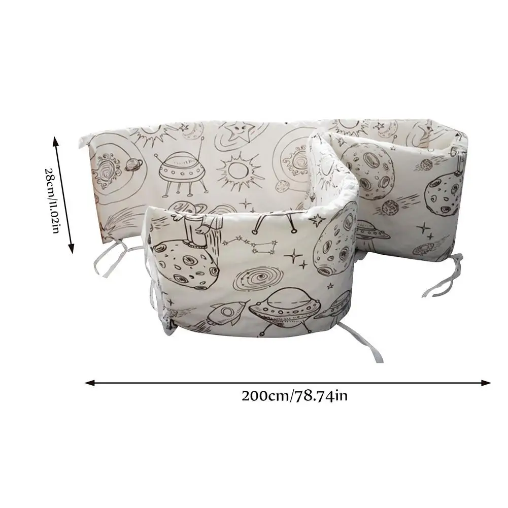 

Baby Cartoon Crib Liner Design Baby Bed Thicken Bumper Around Cushion Cot Protector Pillows Newborns Room Decor Baby Care