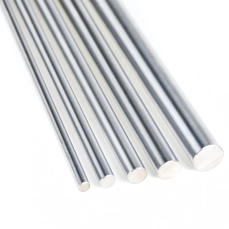 

2pcs 6mm 8mm 10mm 12mm 16mm 8 400mm linear shaft 3d printer parts 8mm 400mm Cylinder Chrome Plated Liner Rods axis